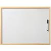 Acan Tradineur - Lavagna bianca con pennarello, cornice in legno MDF, facile da cancellare e posizionare, ideale per scuole, negozi, case, uffici, 40 x 60 cm, cornice casuale