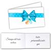 Mr Pubblicità - Stampa Inclusa - 60 Bigliettini Bomboniere Personalizzati per Battesimo, Primo Compleanno, Nascita - Bimbo Bimba - Etichette(Fiocco Bambino)