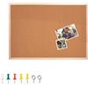 Pryma Lavagna in Sughero da Parete - Bacheca con 7 Puntine Incluse - Pannello Porta Appunti per Ufficio, Casa e Scuola (50x70 cm)