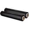 V1 Trade Film Estensibile Imballaggio - 2 x Rotolo Pellicola Nera - 50 cm di Larghezza - Plastica per Imballaggio - Pellicola Imballaggio Trasloco