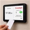 EcosAgile eClock - Timbracartellini Digitale con 5 Badge NFC, Rilevatore Presenze Wi-Fi/4G LTE, Controllo Accessi - Software Cloud Gestione Presenze GRATIS 1 anno