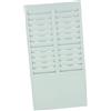 SHOWERORO Porta Carte Timbratura Da Muro e Leggero Supporto Plastica Resistente Per Uffici e Scuole Scomparti Per Carte Presenza Montaggio Facile Vicino Al Badge Reader