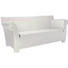Kartell Divano Bubble Club A Due, Polietilene colorato in Massa, Bianco Cera, 2 posti