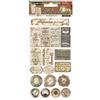 Chipboard Adesivo Lady Vagabond Lifestyle Tickets