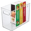 InterDesign iDesign Cabinet/Kitchen Binz Contenitore cucina, Organizer cucina extra-large in plastica robusta, Set da 4 contenitori cucina alti, trasparente