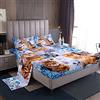 Loussiesd Set di biancheria da letto per ragazzi e ragazze con motivi di simpatici animali, cuccioli e gattini, 4 pezzi, per letto King Size