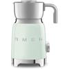 Smeg, Montalatte Multinfuzione MFF11PGEU, con Sistema ad Induzione, 6 Programmi Preimpostati, Una funzione Manuale, Caraffa Removibile da 600 ml, Tappo Misuratore, Avvolgicavo, 500W, Verde Pastello