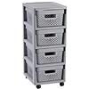CURVER, Carrello "Infinity" 4 x 10L, con Quattro cassetti