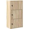 vidaXL Libreria Rovere Sonoma 40x24x77 cm in Legno Multistrato, Armadio di stoccaggio, libreria Rack, scaffale di stoccaggio, libreria scaffale