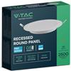 V-TAC Mini pannello LED - Samsung - Retroilluminazione - IP20 - Bianco - 24 W - 2500 lumen - 3000 K