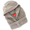 Gabel - Accappatoio adulto unisex in spugna di puro cotone idrofilo, tinta unita, peso spugna 380 gr/mq, ampie tasche, cintura e pratico cappuccio, anche come vestaglia.