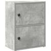 vidaXL Libreria Grigio Cemento 40x24x52 cm in Legno Multistrato, Armadio di stoccaggio, libreria Rack, scaffale di stoccaggio, libreria scaffale