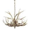 Ideal Lux Lampada a sospensione con 6 luci modello CHALET SP6 Ideal Lux Questa lampada ha una montatura con struttura portante in metallo Elementi decorativi in resina lavorata artigianalmente e dipinta a mano