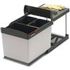 RP Italia Pattumiera estraibile per sottolavello cucina 3 secchi raccolta differenziata - Automatica, scorrevole -517