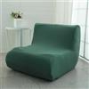 Surwin Fodera per Sedia Senza Braccioli, Elasticità Copridivano 1 Posti Senza Braccioli Antiscivolo Singola Fodera Divano per Sedia Hotel Salotto (Plaid Verde Salvia)
