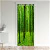 Odot Tende Oscuranti per Porta con Occhielli, Motivo Paesaggio Tenda Divisoria per Stanza Tende con Occhielli per Interni per Cucina Pareti Armadio Portico (Foresta Verde,167x228cm)