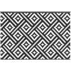 vidaXL Tappeto da Esterni ARAKIL Bianco e Nero 160x230 cm in PP