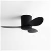 IBalody Ventilatore da soffitto senza luce Piccolo ventilatore da soffitto moderno con telecomando 6 velocità ventilatore da soffitto senza luci per ristorante camera da letto Patio (25 pollici)