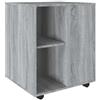 vidaXL Armadietto con Ruote Grigio Sonoma 60x53x72cm Legno Multistrato