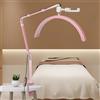 TTXSDYD Lampada Mezza Luna per Estensione Ciglia e Ungheria, Professionale con Piede (Rosa)