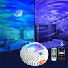 Jirmerp Proiettore Stelle Soffitto,Doppio Effetto Proiettore cielo Stellato Aurora e la Via Lattea con Altoparlante Bluetooth Luce Notturna con Timer/Remoto, per bambini, adulti