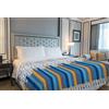 IlGruppone Copriletto Estivo Made in Italy 100% Cotone Coperta Leggera Piquet Singolo Matrimoniale Piazza e Mezza - Matite Blu - 1 Piazza