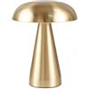 Hryx Lampada a fungo,Luce a fungo dorata,Lampada da tavolo ricaricabile per ufficio camera da letto,luce notturna a gradazione tattile con funzione lampada da ufficio,Oro