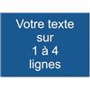 Mygoodprice Targhetta incisa personalizzata 1 a 4 righe, 19,5 x 14 cm, autoadesiva, blu scuro