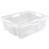keeeper Box Contenitore con Manici integrati, Taglia: L, 43 x 35 x 15 cm, 16 L, Franz, Trasparente