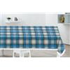 HOME ZEN HOUSEHOLD LINEN Tovaglia in Plastica Impermeabile con Retro Felpato, Frangia Decorativa, Fantasie Assortite Versatile per Tavoli di Cucina e Salotto, varie misure rettangolare e rotondo (DESIGN 2, 120 X 160 CM)