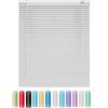 Generic Tende Veneziana in Alluminio su Misura Larghezza 25-165cm Altezza 50-290cm, Privacy, 25mm Persiane Veneziane Orizzontali per Finestre Interne(Silver)