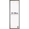 Dutch Frame Factory - Cornice 33x98 cm - Nero Opaco - Cornice per foto in Plastica con vetro plastico Antiriflesso - Cornice portafoto 33x98 cm - Easy