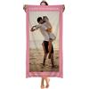Reuhen Telo Mare in Microfibra Personalizzato con Foto, Logo,Testo, Asciugamano personalizzato Telo Da Bagno Pieghevole Portatile Ad Asciugatura Rapida, Telo spiaggia Piscina