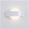 damastoreitalia Universo Applique led per interno doppia emissione luce da parete a muro lampada 8w moderno su giu (Bianco - Luce naturale 4000K)