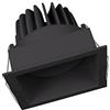 Ledvance Faretto da Incasso Spot Square Darklight Adjust, 8 W, Luce Calda, 3000 K, Nero