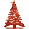 Alessi Bark for Christmas BM06 R - Decorazione Natalizia di Design a Forma di Albero in Acciaio Inox, Rosso