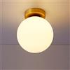 Chao Zan Plafoniera Moderna luce di soffitto della sfera di vetro Lampada da soffitto globo rotondo Lampade a parete Illuminazione Lustre Luminiare Lampada da soffitto Corridoio Casa Portico (Piccolo)