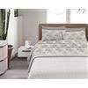 IlGruppone Completo Letto in Cotone Di Flanella Calda e Morbida Anti Pilling - Set Lenzuola Flanellato 3 Misure parure con Federe (Dis4-RosetoBeige, Piazza e mezza)