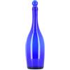 BELLEROFONTE Bottiglie in Vetro Blu per Acqua solarizzata 750 ml con tappo a pressione con guarnizione (1)