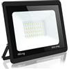 Blivrig 30W Faretto LED da Esterno, 3000LM Proiettore Faro LED, Bianco Caldo 3000K,Impermeabile IP66 Fari LED Lampada Luce di Sicurezza Potente Super Luminosa per Giardino Corridoio Cortile