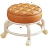 Generic Sgabello Piccolo Con Rotelle per Pedicure, Girevole e Regolabile a 360°, Da Toilette per Spa, Casa (Beige)