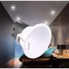Partenopea Faretto LED cob tondo da incasso Bianco da 5w effetto scomparsa per controsoffitti in cartongesso lampada luce illuminazione casa soggiorno stanza letto negozio (Luce bianco naturale 4000K)