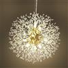 EFPD Lampadario di cristallo, lampadario moderno a 12 luci con fuochi d'artificio, lampadario d'oro G9 con dente di leone per sala da pranzo camera da letto soggiorno cucina isola
