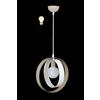 Generico ORALAMP Lampadario a Sospensione Stile Moderno in Ferro Vari Colori, Lampadario per Cameretta, Camera da Letto, Soggiorno PAT/1/S (Bianco Tortora)