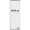 yd. Your Decoration - Cornice 25x75 cm - Oro - Cornice Decorativa Parete in Plastica con Vetro in acryl - Antiriflesso - 25x75 Cornice - Evry