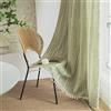 Sutuo Home Tenda bohémien per camera da letto e soggiorno, lunghezza 244 cm, filtrante la luce, con nappe in stile rustico francese, stile vintage chic, con nappe cave, 1 pannello 132 x 243 cm