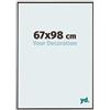yd. Your Decoration - Cornice 67x98 cm - Antracita - Cornice Decorativa Parete in Plastica con Vetro in acryl - Antiriflesso - 67x98 Cornice - Evry
