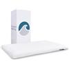 Bluewave Bedding, Cuscino extra sottile in memory foam per chi dorme su stomaco e schiena, design sottile e piatto per allineamento cervicale del collo e sonno profondo (altezza 4,4 cm, dimensioni