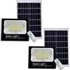 YASTA 2 Pezzi Faro LED Esterno Solare 400W Alta Luminosità con Pannello Solare, Faretto da Giardino Luce Fredda 6500K Impermeabile IP67 e Telecomandi - Proiettore Crepuscolare Risparmio Energetico