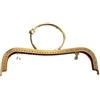 MZPOZB Chiusura Della Pochette 22 centimetri Grande Anello di Metallo Borsa Telaio Maniglia Pochette Accessori FAI DA TE Bacio Chiusura Blocco Bronzo Goffratura Borsa a forma di M Chiusure Per Borse ( Color